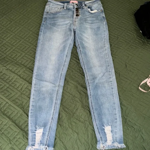 Nice bamboo jeans size 9 - Picture 1 of 5